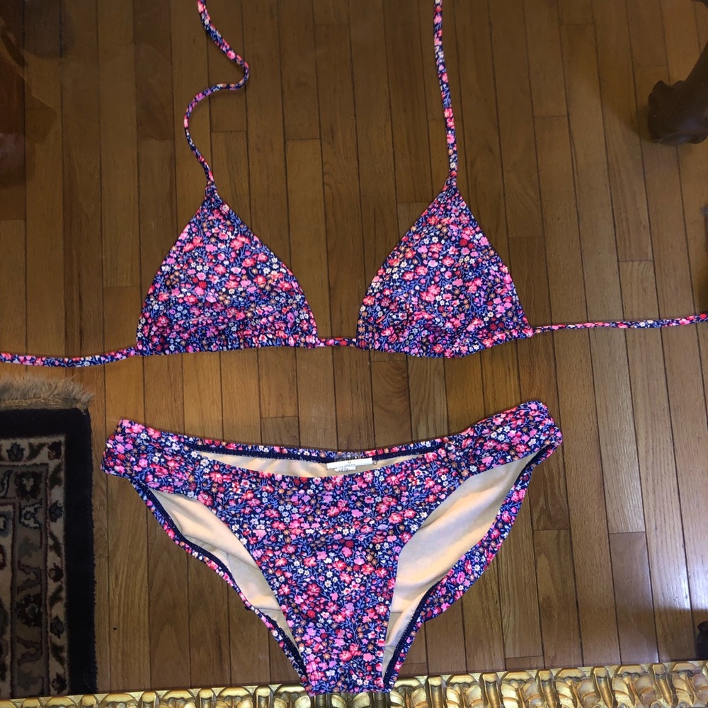 Purple Floral Old Navy Bikini